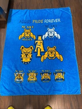 NC A&T Aggies Pride Forever Blue & Gold Blanket